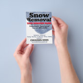 Sneeuw ploegen Business Sneeuw Verwijdering Advert Flyer (Hand)