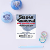 Sneeuw ploegen Business Sneeuw Verwijdering Advert Flyer (Enkel)