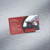 Sneeuw ploegen magnetisch visitekaartje (Voorbeeld)