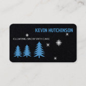 Sneeuw ploegen opruimen visitekaartje (Voorkant)