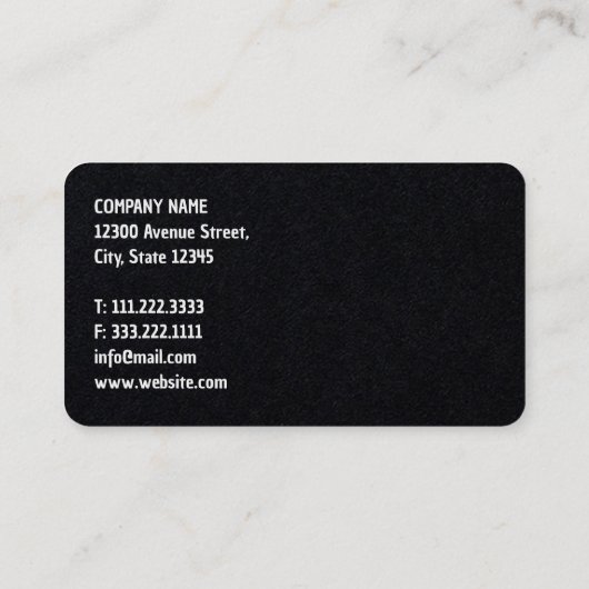 Sneeuw ploegen opruimen visitekaartje (Achterkant)