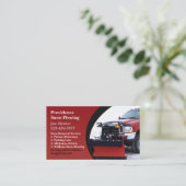 Sneeuw ploegen Visitekaartje (Staand voorkant)