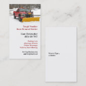 Sneeuw ploegen Visitekaartje (Voorkant / Achterkant)