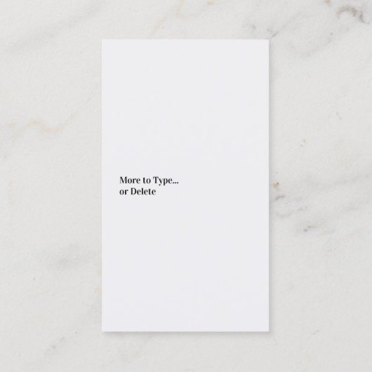 Sneeuw ploegen Visitekaartje (Achterkant)