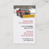 Sneeuw ploegen Visitekaartje (Voorkant)