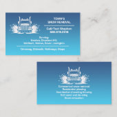 Sneeuw ploegen Visitekaartje (Voorkant / Achterkant)