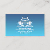 Sneeuw ploegen Visitekaartje (Achterkant)