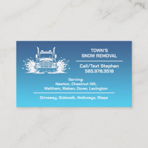 Sneeuw ploegen Visitekaartje