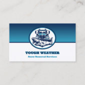 Sneeuw ploegen Visitekaartje (Voorkant)