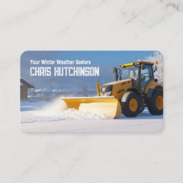 Sneeuw ploegen visitekaartje