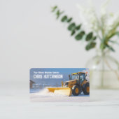 Sneeuw ploegen visitekaartje (Staand voorkant)