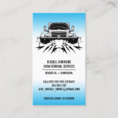 Sneeuw ploegen Visitekaartje (Voorkant)