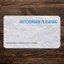 Sneeuw ploegen visitekaartje