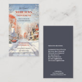 Sneeuw ploegen Visitekaartje (Voorkant / Achterkant)