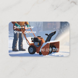 Sneeuw ploegen visitekaartje