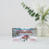 Sneeuw ploegen Visitekaartje (Staand voorkant)