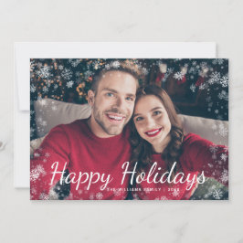 Sneeuw Prettige feestdagen Kerstmis