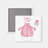 Sneeuw Prinses Vakantie Tshirts en geschenken Magneet (Voorkant / Achterkant)