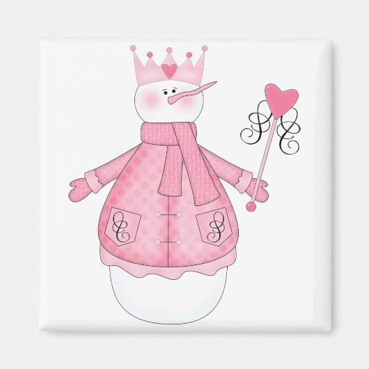 Sneeuw Prinses Vakantie Tshirts en geschenken Magneet (Voorkant)