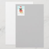 Sneeuw Pug Stationery Briefpapier (Voorkant / Achterkant)
