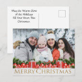 Sneeuw Rode Pakketten Prettig Kerstfeest Winter Fo Feestdagenkaart (Voorkant / Achterkant)