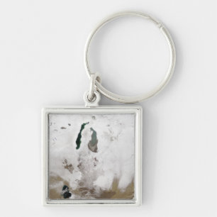 Sneeuw rond het Aralmeer Zee Sleutelhanger