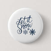 sneeuw ronde button 5,7 cm (Voorkant)