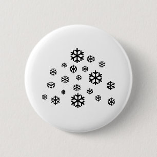 Sneeuw Ronde Button 5,7 Cm