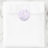 sneeuw ronde sticker (Tas)