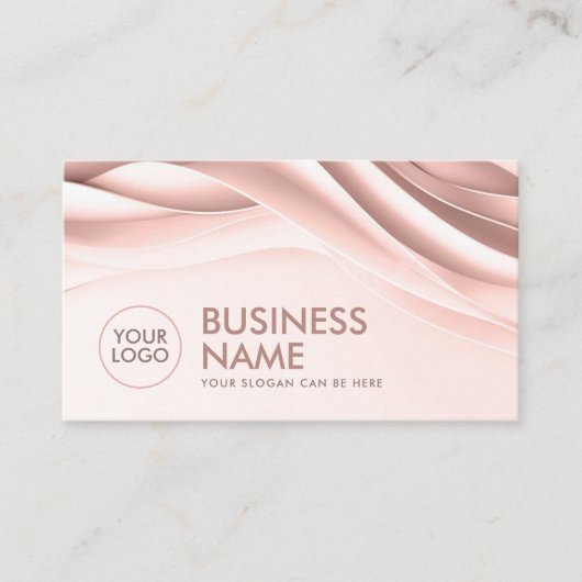 Sneeuw Roos Abstracte curve Visitekaartje (Voorkant)