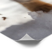 *~* Sneeuw Running Kat 5:4 Kitten Cat AP68 Poster (Hoek)