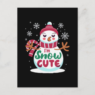 Sneeuw Schattig! Omarm de Winter Charme van Kerstm Briefkaart
