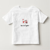 Sneeuw schattig samen T-shirt (Voorkant)