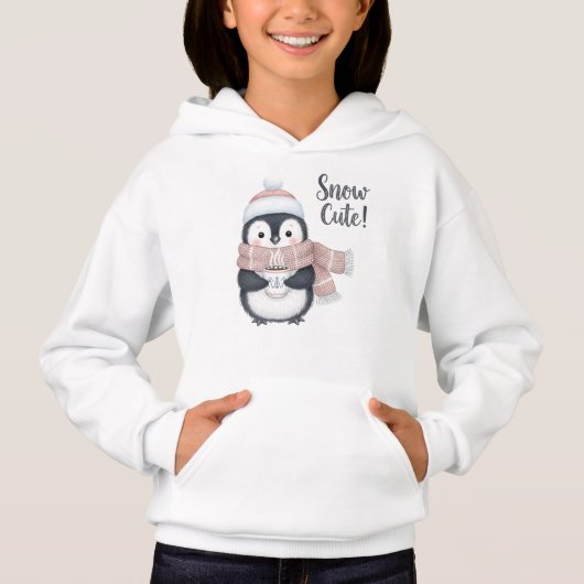 "Sneeuw Schattig!" Winterpinguïn met Cocomuk (Voorkant)