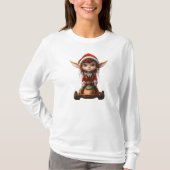 Sneeuw Scooter Kerst Elf Vrouwen T-shirt (Voorkant)
