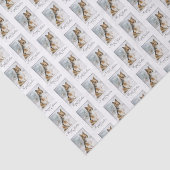 Sneeuw Sheltie Kerst Weefsel Papier (Detail)