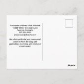 Sneeuw Shoveling Verwijderingstrucks Modern Compan Briefkaart (Achterkant)