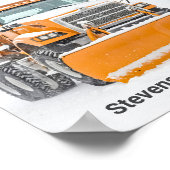 Sneeuw Shoveling Verwijderingstrucks Modern Compan Poster (Hoek)