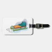 Sneeuw Sled Bagagelabel (Voorkant horizontaal)