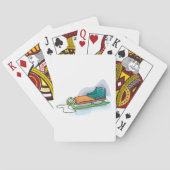 Sneeuw Sled Pokerkaarten (Achterkant)