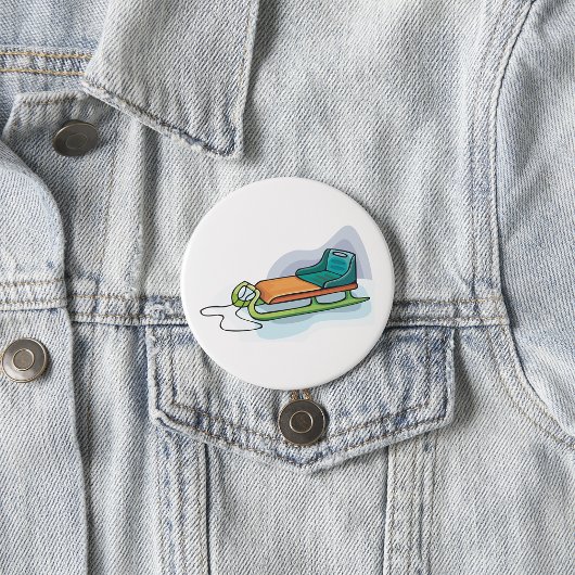 Sneeuw Sled Ronde Button 7,6 Cm