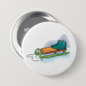 Sneeuw Sled Ronde Button 7,6 Cm (Voorkant /achterkant)