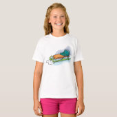 Sneeuw Sled T-shirt (Voorkant volledig)
