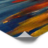 Sneeuw smelten op lef poster (Hoek)