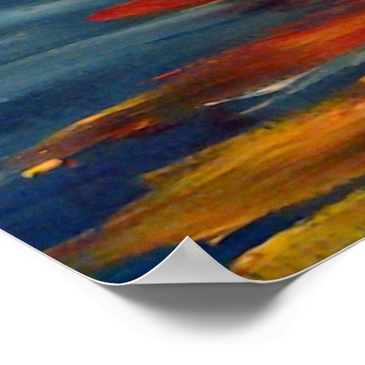 Sneeuw smelten op lef poster (Hoek)