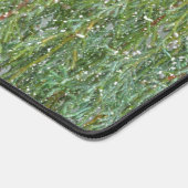 Sneeuw Sneeuw Groene Kerstboom Bureau Mat Pad (Hoek)