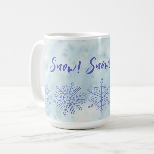 Sneeuw! Sneeuw! Sneeuw! Koffiemok (Voorkant links)