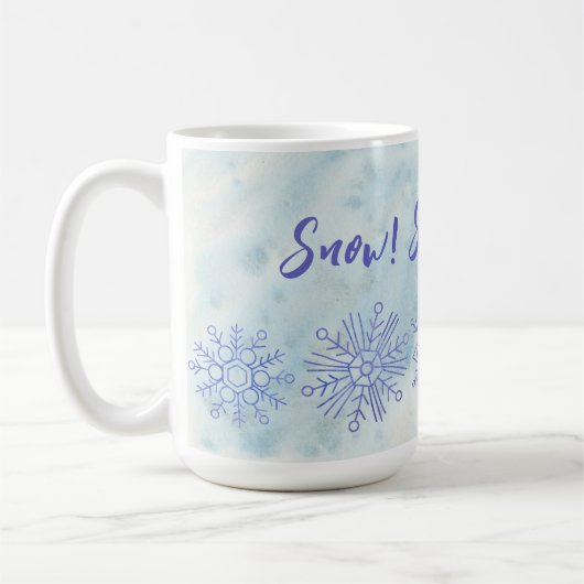 Sneeuw! Sneeuw! Sneeuw! Koffiemok (Links)