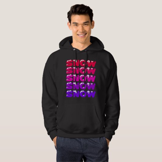 SNEEUW, SNEEUW, SNEEUW, SNEEUW HOODIE (Voorkant volledig)