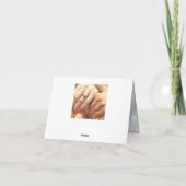 Sneeuw Sparkle Lights Glitter Dank u kaart (Achterkant)